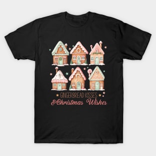 Gingerbread Kisses and Christmas Wishes T-Shirt